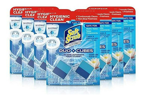 Limpiador De Inodoro Soft Scrub En Cubos Duo, Agua De Zafiro