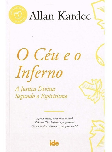 Céu E O Inferno - Allan Kardec - Espiritismo - Português - Instituto De Difusão Espírita - 2021