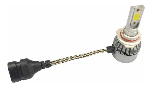 1x Foco Led Cob Chips 9006 Hb4 C6 Repuesto Luz Xenón 6000k