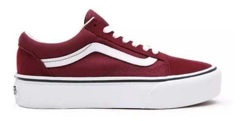 estético Gaviota Supresión Zapatillas Vans Platform Old Skool Bordo | Envío gratis