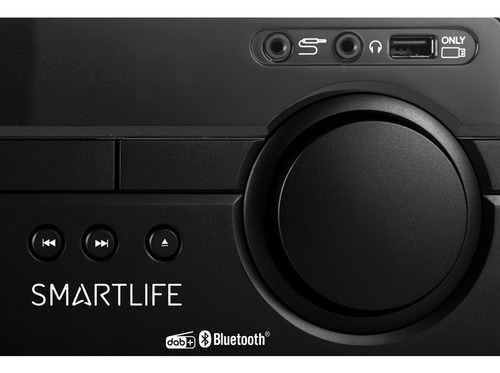 Minicomponente Bluetooth Cd Mp3 100w Smartlife Sl-hf100 Color Negro Potencia RMS 100 W