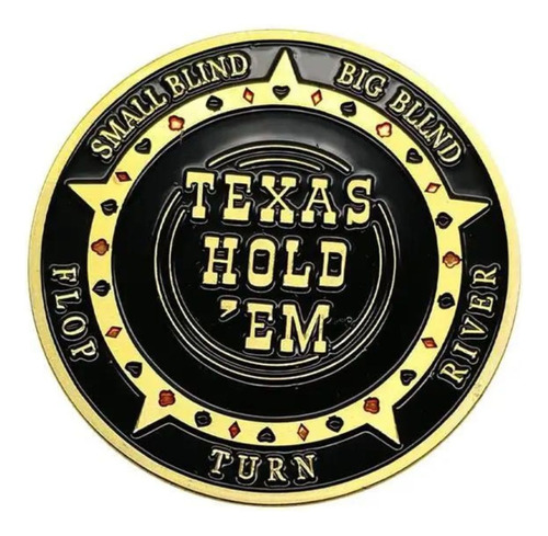 Moeda Poker Texas Hold'em Flop River Turn Protetor Case