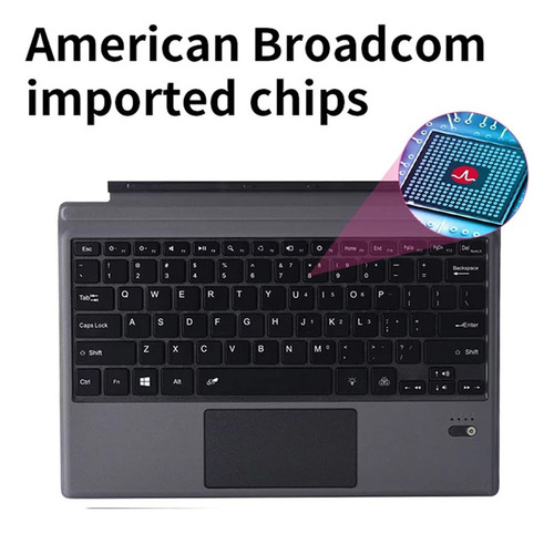 . Teclado Bluetooth Sem Fio Para Microsoft Surface Pro