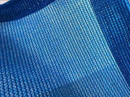 Tela Sombrite Azul 80% - 15m X 15m Com Bainha E Ilhós