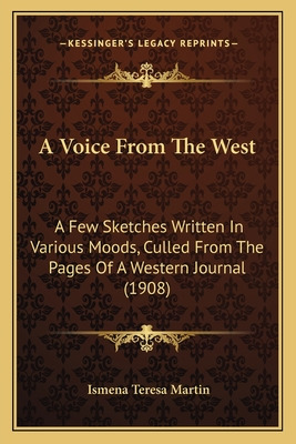 Libro A Voice From The West: A Few Sketches Written In Va...