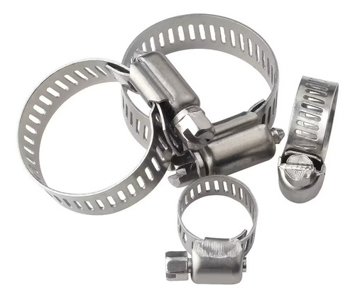 50 Abraçadeira Inox Gás Mangueira Jardim Cano Automotiva Cor Medida - 1/2 - 1.6cmx2.2cm