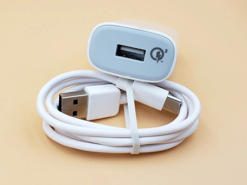 Cargador Zte 3 Amp Tipo C As Vs Blade Smart Lite Pro Ultra Blanco