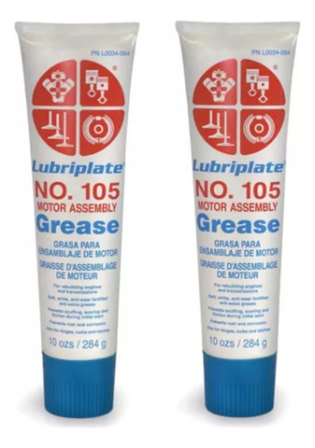 Grasa Lubriplate 105 Para Ensamble De Motor 2 Pzs.