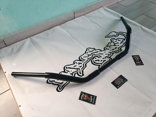 Manillar Beach Bar Negro Chopper Bobber Hd Suzuki Honda Etc