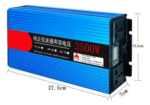 3500w 220v Inversor De Onda Senoidal Pura De Toma Universal