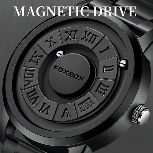 Reloj De Pulsera Foxbox Fb0047 Negro Impermeable Con Pantall