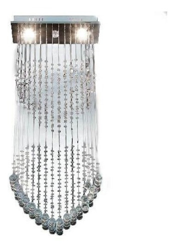 Lustre Cascata Cristal Coracao 3 X Gu-10 