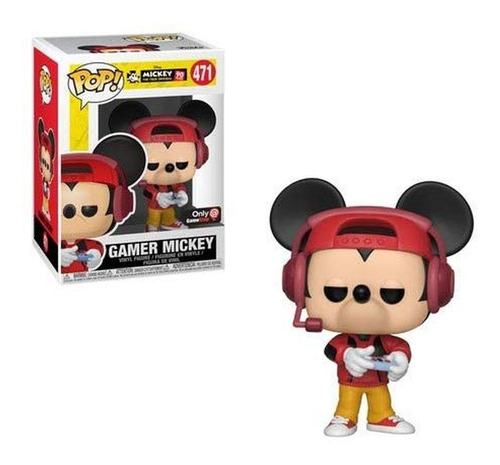 Funko Pop Gamer Mickey #471 - 100% Original -