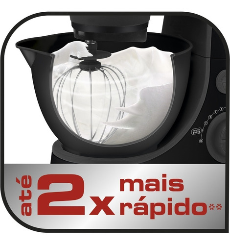 Imagem 8 de 9 de Batedeira Planetária Arno Daily Sx87 600w Preto 110v