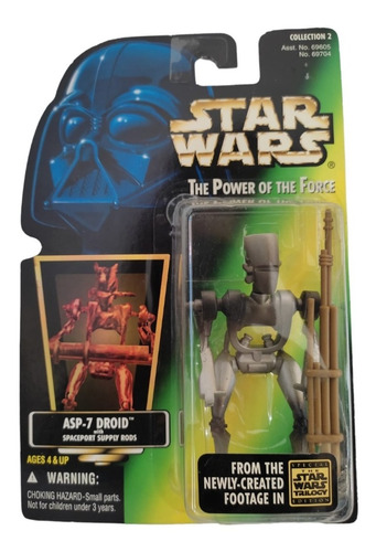 Asp-7 Droid Star Wars Power Of The Force Calca Kenner