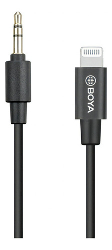 Cabo adaptador Boya Byk1 Lightning para 3,5 mm para iPhone e iPad