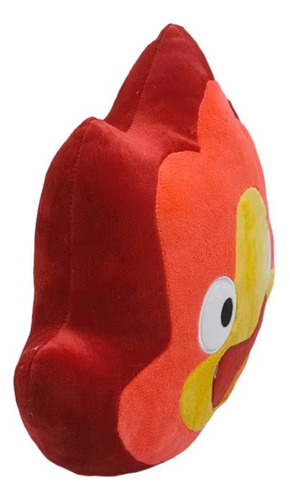 Peluche Calcifer El Castillo Ambulante Forma de Fuego Qman Qman Pelucia rojo tamaño mediano