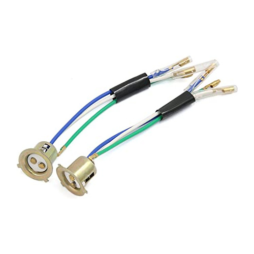 2 Uds 3 Cables Motocicleta Scooter Faros Delanteros Ada...