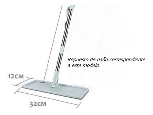 Imagen 3 de 5 de Pack X 10 Paños Microfibra Para Mopa Ultraplana Rectangular