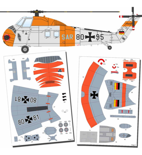 Ch 34 Germany Air Force Escala 1.32 Papercraft