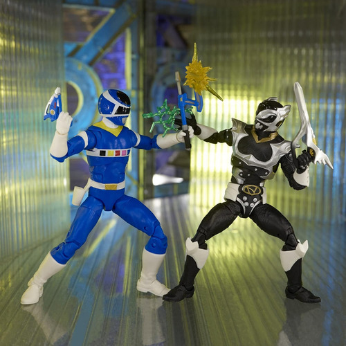 Power Rangers Azul Espacial Y Psycho Silver Lightning Collec