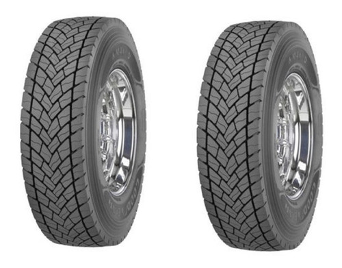 Paquete 2 Llantas 11r22.5 Goodyear Kmax D Traction 146/143l