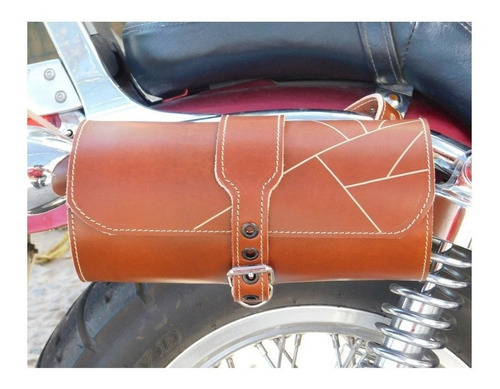 Porta-ferramentas para motocicletas 100% couro cilíndrico Chedron Color Chedron