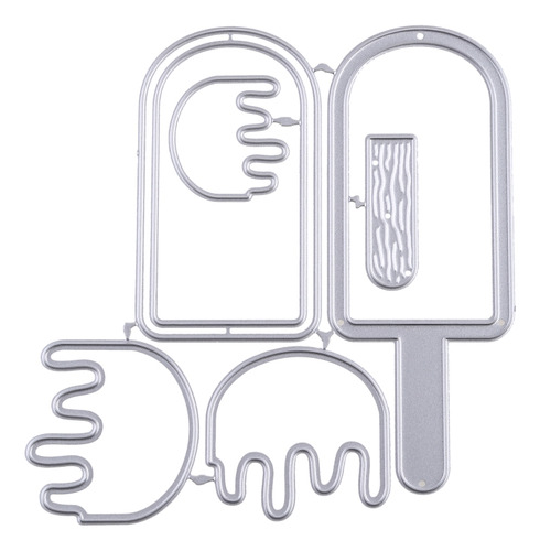 Troqueles De Corte De Metal Popsicles Shaker Para Álbumes De