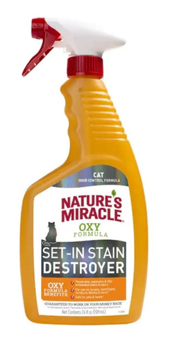 Natures Miracle Oxyfórmula Set-in Stain Destroyer Gato 709ml