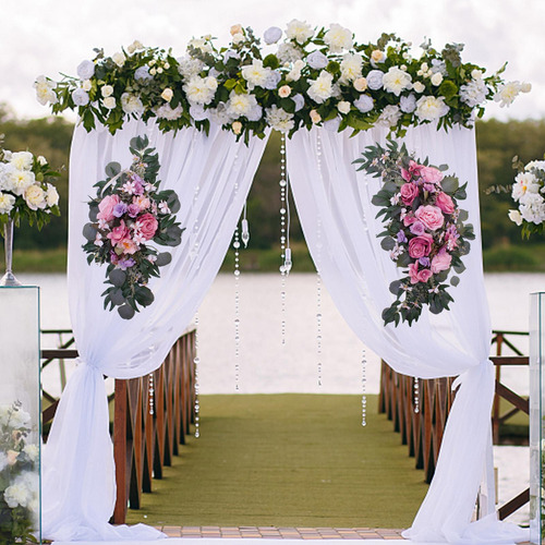 Guirnalda De Arco De Boda Decoración De Pared De Fondo De
