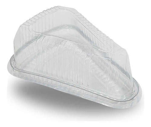 Embalagem Bp630 Fatia De Bolo Pote Triangular Pet Com 50 Uni