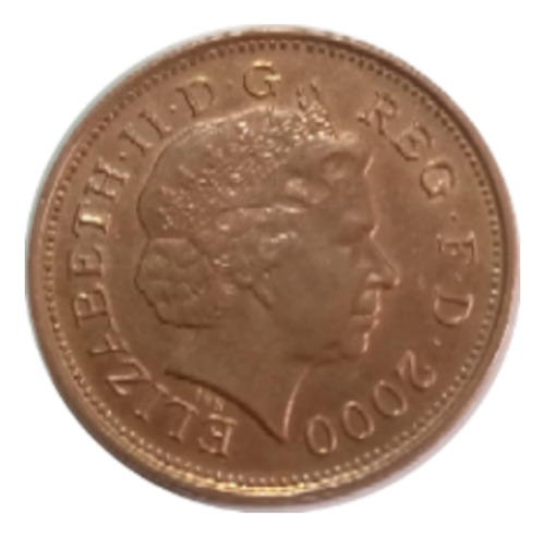Moneda Two Pence Reyna Isabel 2000 Con Errores De Colección