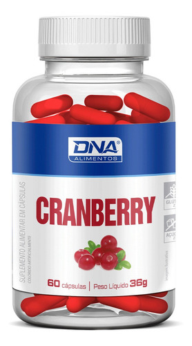 Cranberry 60 Cápsulas Dna Sabor Sem Sabor