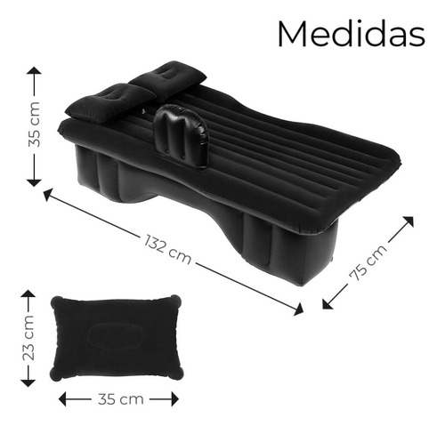 Colchón Portatil Inflable Para Auto Cama De Viaje
