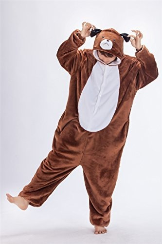 Unisex Adult Anime Halloween Cosplay Kigurumi Pajamas Dog