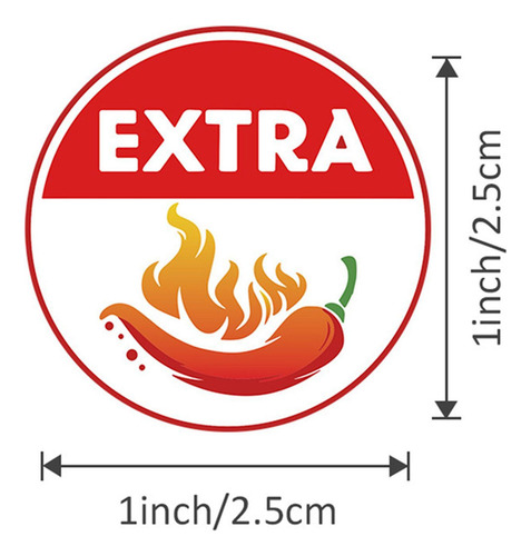 Indicador De Picante Casero De 4 Niveles 500x Para