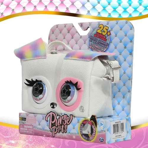 Purse Pets Bolsa Interactiva Mascota Parpadea Y Canta Color Rainbow Pup Exclusiva / Perrita