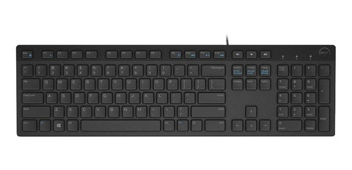 Teclado Usb Dell Kb216 Qwerty Inglés Internacional Negro