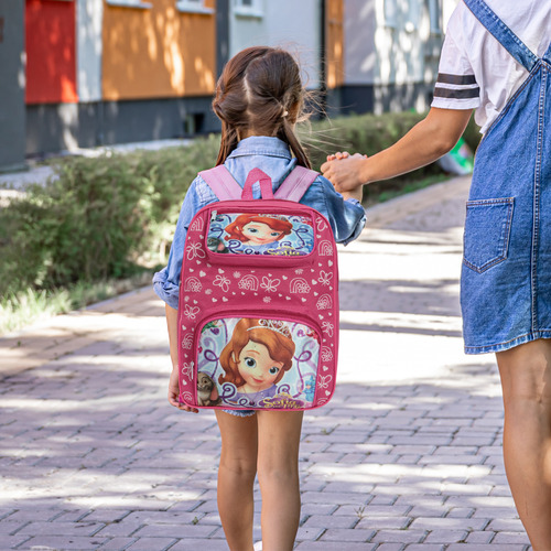 Kit Mochila Infantil Bolsa Princesinha Sofia Com Lancheira