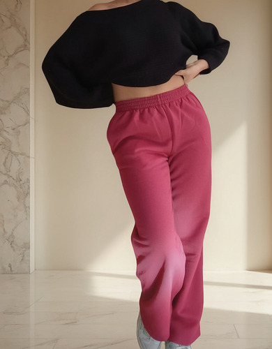 Pantalón Palazo De Algodón Ancho