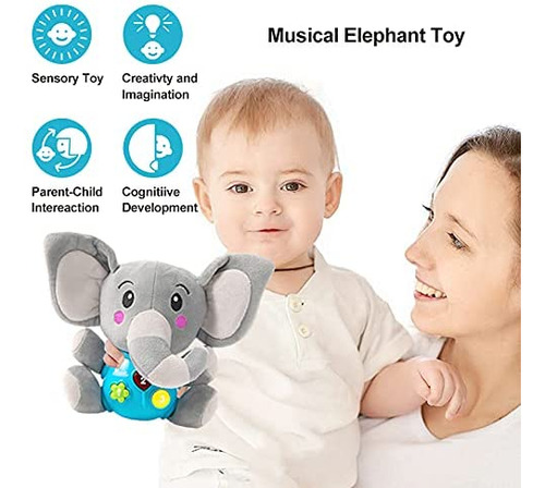 Juguetes De Peluche Con Forma De Elefante Para Bebés, Peluch