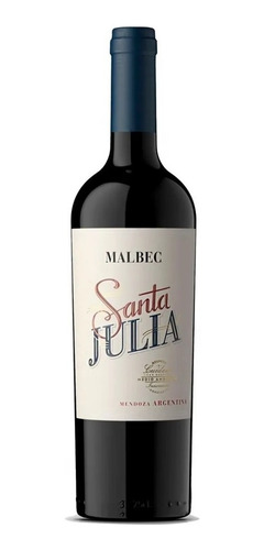 Vino Santa Julia Malbec X 750cc. De Familia Zuccardi