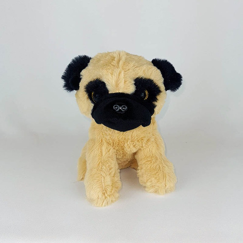 Imagem 2 de 4 de Cachorro De Pelúcia Pug Filhote 19cm