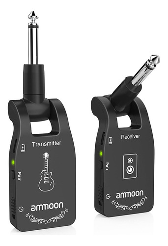 1 Sistema Inalámbrico Ammoon 2.4g Para Guitarra, 6 Canales