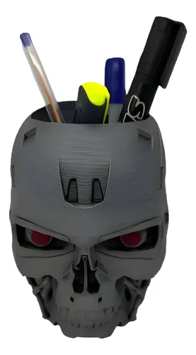 Lapicero Terminator T-800 3d Cabeza Robot