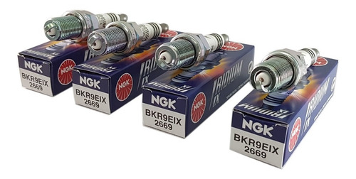 Imagem 5 de 8 de Velas Ngk Iridium Bkr9eix Jogo 4 Carros Turbo Aspirados Ap