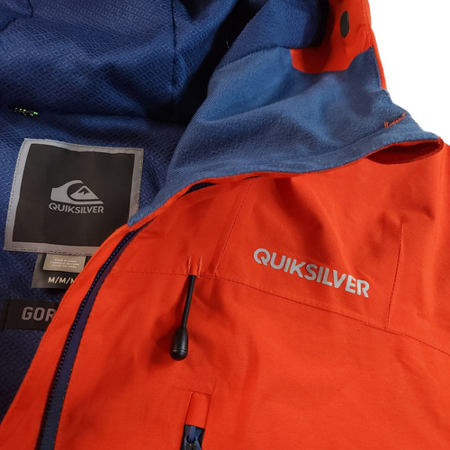 Chaqueta Snowboard Quiksilver Mens Mission Gore-tex Snow Jacket, Color Naranja, Talla M (Usado)