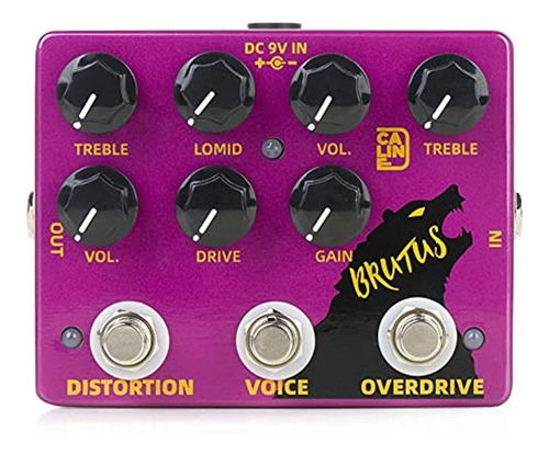 Caline Dcp-02 Brutus Distortion Overdrive Effect Pedal Dual 