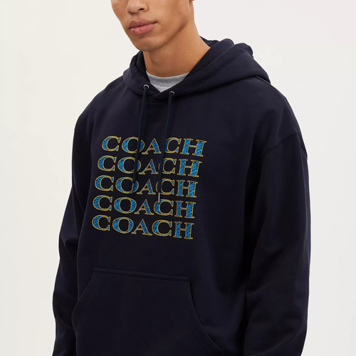 Sudadera Coach Signature Stack Para Hombre - Original