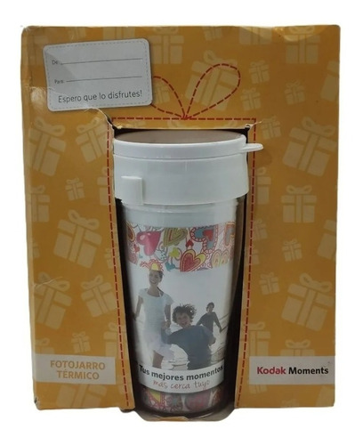 Fotojarro Vaso Termico Con Foto Kodak 10x15 Personalizado